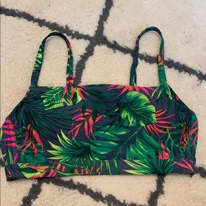 New, Neon palm swim top D/DD